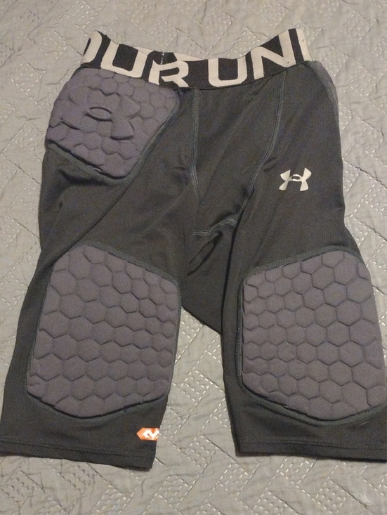 Under Armour Other - Under Armour Black Compression Padded Shorts with Gray Pads